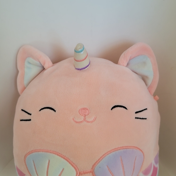 Squishmallow Mitzie Mermaid 10" Caticorn Pink and Rainbow Colored - Picture 2 of 5